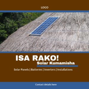 Solar Panels Sale, Brown Square template
