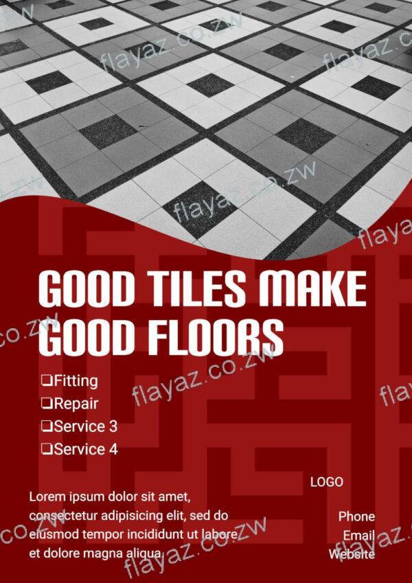 Good Tiles Floor Installation Flyer