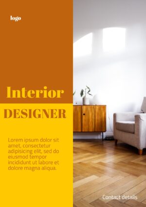 Interior Design Brown Flyer