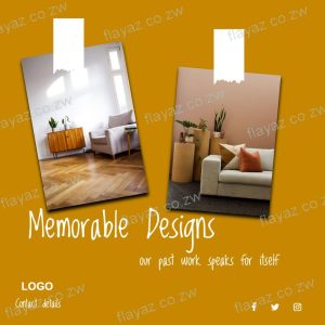 Brown, Memorable Interior Design Square