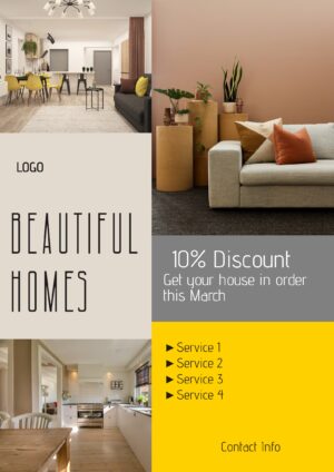 Beautiful Homes Interior Design Flyer