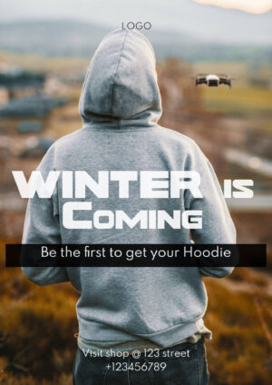 Winter Hoodie Sale Flyer