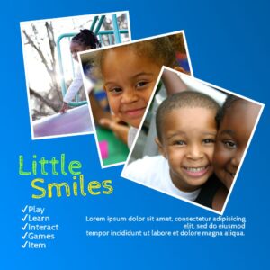 Little Smiles Blue Pre School (Square)