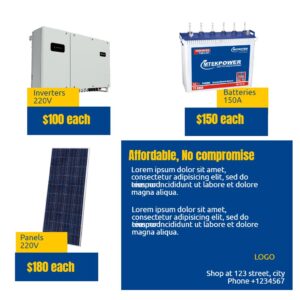 Solar Equipment Price List Square
