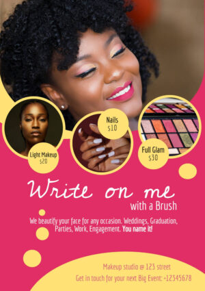 Write on me with a Brush Flyer