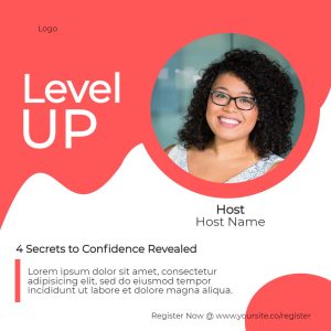 Level Up Confidence Coaching Red Square