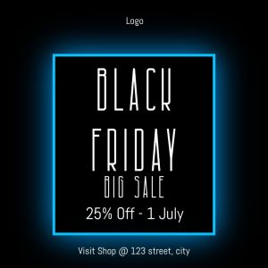 Black Friday Glow Square