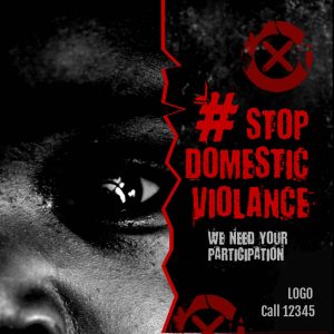 Stop Domestic Violence Red Square