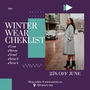 Winter Wear Checklist Square