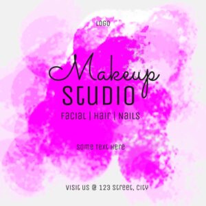 Makeup studio pink