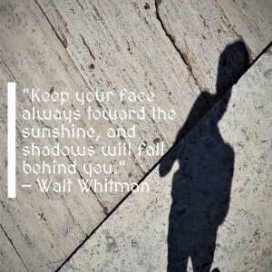 Motivational Quote Closeup Shadow Square