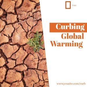 Global Warming  Awareness  Brown Square