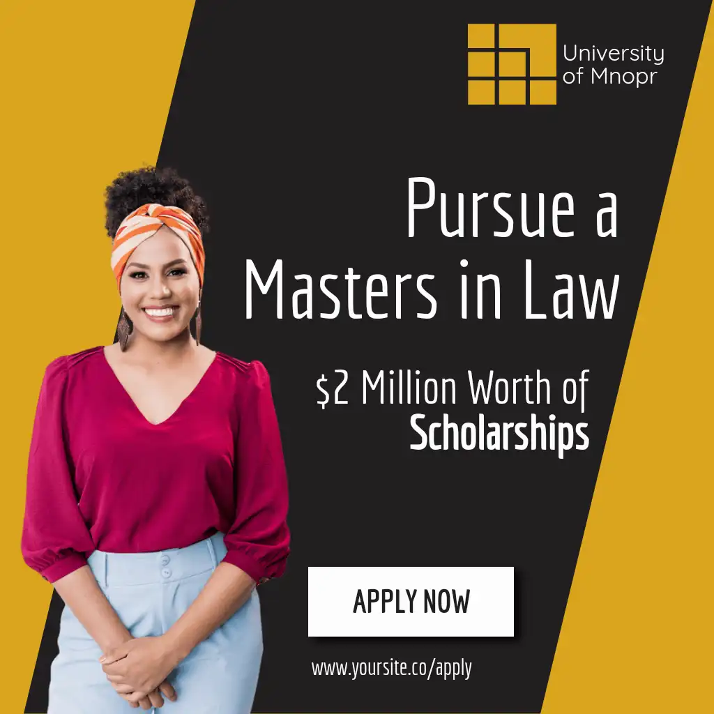University Application Golden Black Square