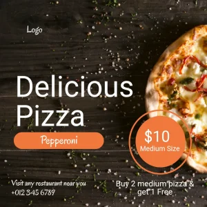 Pizza Sale Square Flyer Square Full Picture