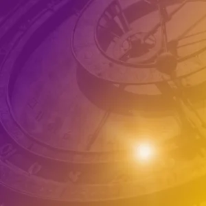 Church background purple gold flare